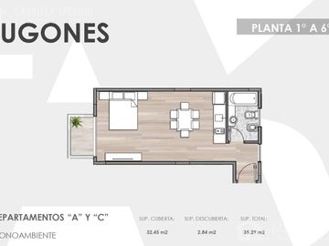 Departamento MONOAMBIENTE Venta Remedios De Escalada