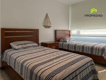 Departamento en alquiler frente al mar en Manta con terraza y jacuzzi