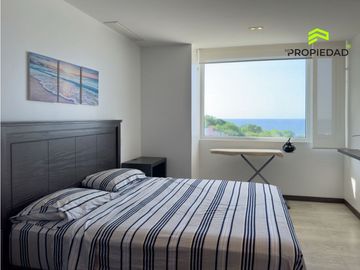 Departamento en alquiler frente al mar en Manta con terraza y jacuzzi
