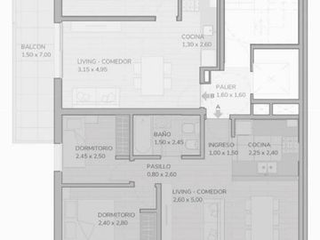 DEPARTAMENTO AL POZO EN VENTA 2 DORMITORIO ABASTO