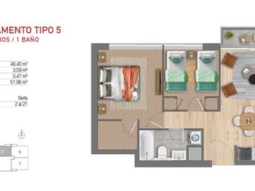 Departamento en Venta en Manuel Jesús Rivera