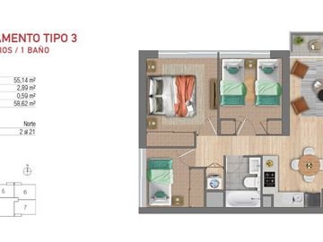 Departamento en Venta en Manuel Jesús Rivera