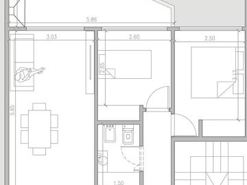 Departamento - Colegiales