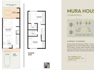 TownHouses - 3 ambientes - MURA - Pilar sobre calle Saraví