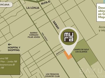 Departamento en Venta - 3 ambientes - MURA - Pilar sobre calle Saraví