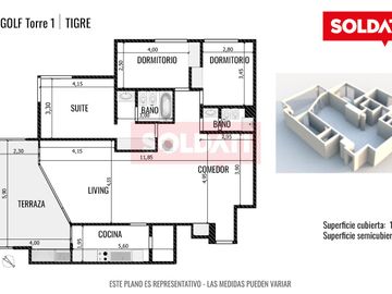 Departamento en VENTA con cochera y amarra - APTO CRÉDITO