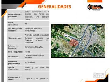 **VENTA BODEGAS Y OFICINAS 9.445 M2 FONTIBÓN