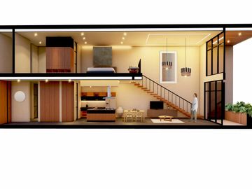 Departamento en venta de 1 recámara en Cancún, con terraza privada y doble nivel