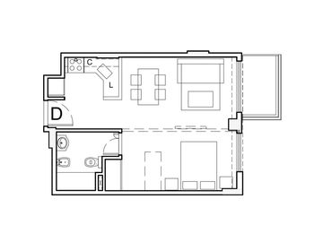 DEPARTAMENTO VENTA ALMAGRO 1 AMBIENTE DIVISIBLE