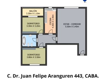 DEPTO EN VENTA 3 AMB CABALLITO C/ BALCÓN APTO CRÉD
