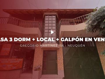 Casa 3 dormis + local + galpon en venta Neuquen