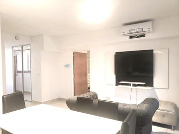Piso 2 Ambientes amueblado con balcón terraza en Belgrano APTO CREDITO