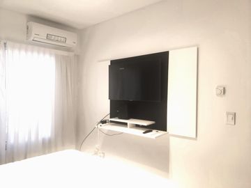 Piso 2 Ambientes amueblado con balcón terraza en Belgrano APTO CREDITO