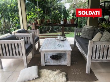 Casa en Ayres de Pilar en alquiler con muebles, 4 cuartos, impecable!