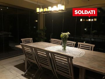 Casa en Ayres de Pilar en alquiler con muebles, 4 cuartos, impecable!