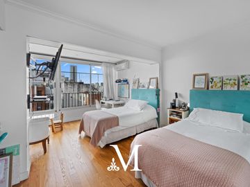 Departamento de 6 ambientes con terraza y parrilla en Retiro, cochera y seg 24hs muy luminoso