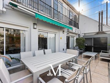 Departamento de 6 ambientes con terraza y parrilla en Retiro, cochera y seg 24hs muy luminoso