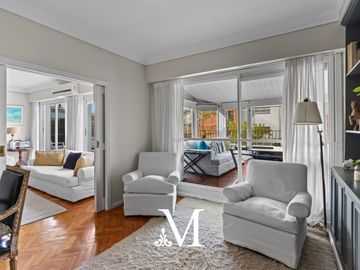 Departamento de 6 ambientes con terraza y parrilla en Retiro, cochera y seg 24hs muy luminoso