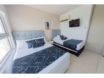 Apartamento Bocagrande vista al mar y centro amurallado