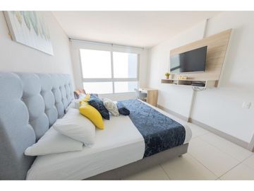 Apartamento Bocagrande vista al mar y centro amurallado
