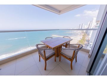 Apartamento Bocagrande vista al mar y centro amurallado