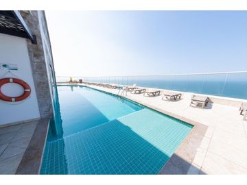 Apartamento Bocagrande vista al mar y centro amurallado