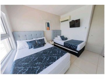 Apartamento Bocagrande vista al mar y centro amurallado