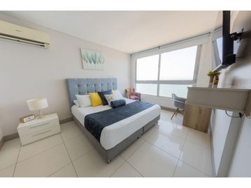 Apartamento Bocagrande vista al mar y centro amurallado
