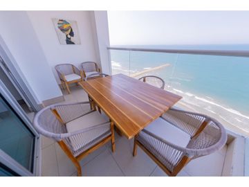 Apartamento Bocagrande vista al mar y centro amurallado