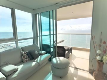 Apartamento Bocagrande vista al mar y centro amurallado