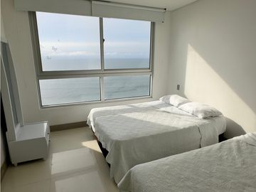 Apartamento Bocagrande vista al mar y centro amurallado