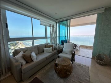 Apartamento Bocagrande vista al mar y centro amurallado