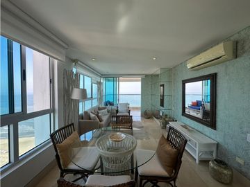 Apartamento Bocagrande vista al mar y centro amurallado