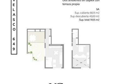 MILLENNIALS III -  VENTA DE DEPARTAMENTO 2 AMBIENTES  CON PATIO EN VILLA CRESPO