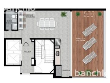 Venta Departamento Monoambiente Amplio con Balcon - Martin