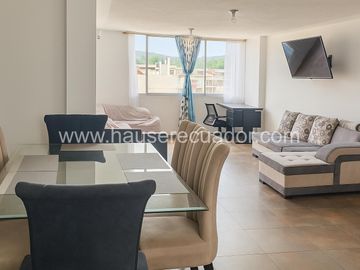 Amplio departamento con 2 habitaciones y buena conectividad con excelente vista en Santa Isabel