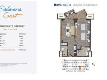 Residential and Condotel Units for Sale – 2-Bedroom Units at Solmera Coast