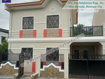 2- Storey, 3 BR House, Villa Jem Subd., Brgy Sta. Rita Karsada, Batangas City