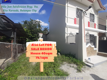 2- Storey, 3 BR House, Villa Jem Subd., Brgy Sta. Rita Karsada, Batangas City