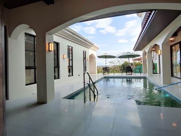 Spanish Mediterranean Furnished House and Lot For Sale in Tagaytay Highlands