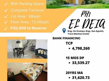 2 to 3 bedroom single detached 3 to 5 minutes to SM trece 3 to 5 min. To capitol