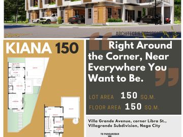 Kiana 150 | Corner Unit House and Lot with Two-Vehicle Carport