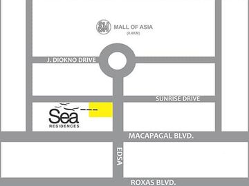 Sea residences 1bedroom with balcony and parking for sale