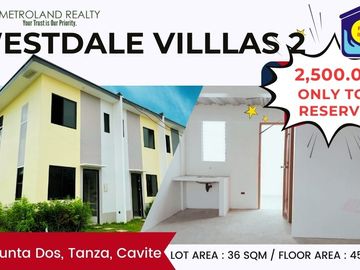 2 bedroom townhouse near sm Tanza .pwede na minimum earner regular employee