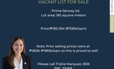 Priced to Sell! Prime Fairway Vacant Lot For Sale in Ayala Hillside Estates, QC