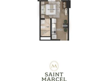 SAINT MARCEL RESIDENCES Studio Unit with Balcony