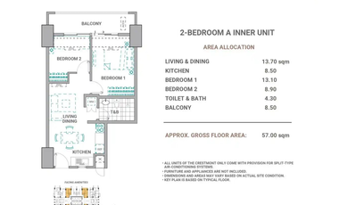 2-Br Condo Unit for SALE near MRT Quezon Ave Station, The Crestmont by DMCI