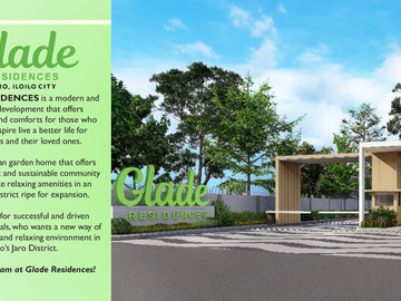 5% DISCOUNT -1 BEDROOM CONDO UNITS AVAILABLE IN GLADE RESIDENCES JARO ILOILO CITY