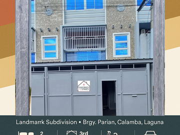 FOR SALE: Brand-New 3-Storey Townhouse in Landmark Subdivision – Parian, Calamba