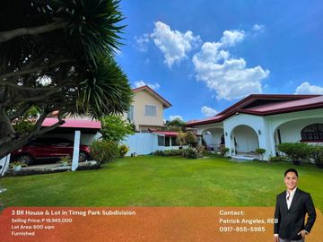 3 Bedroom House & Lot in Timog Park Subdivision, Angeles City (Near Clark)